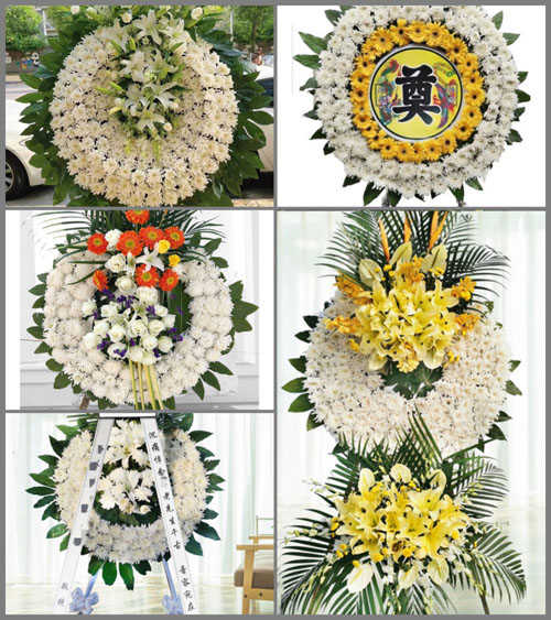 湖南永州祁阳县下马渡镇百级村花圈速递